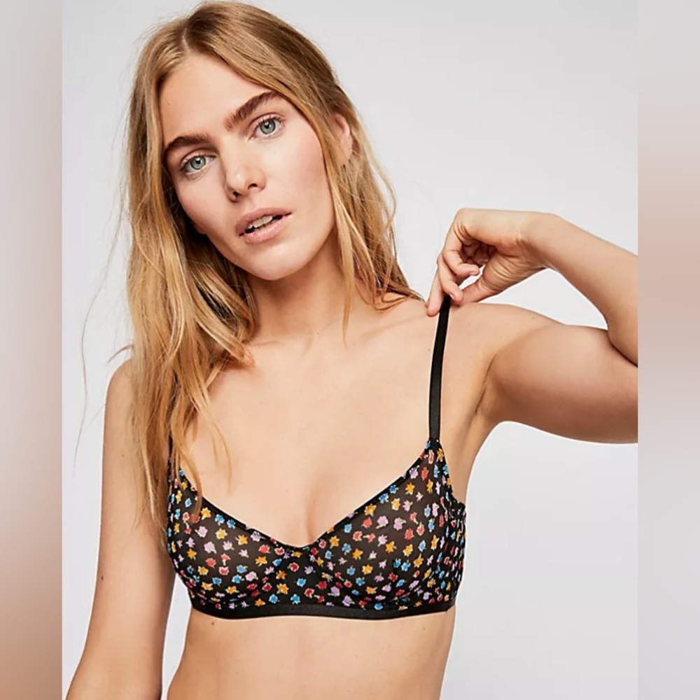 Free People 34D Capri Demo Wired Floral Bra